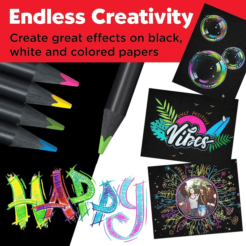 Color Pencils Neon Black