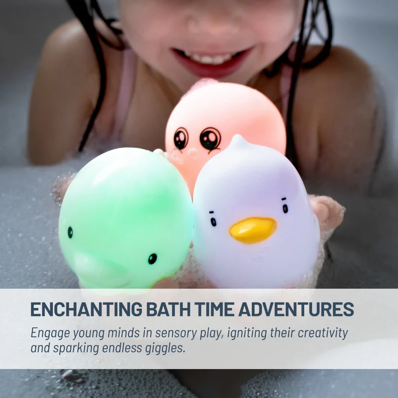 LumiSplash Glowing Bath Toys - 3 Pack