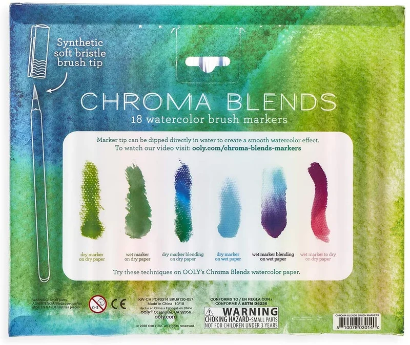 Blend Watercolor Markers Chroma Blends set of 18