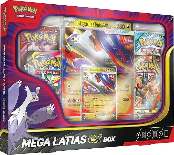 Mega Latias ex Box: Powerful Dragon Pokémon TCG Collectible Cards