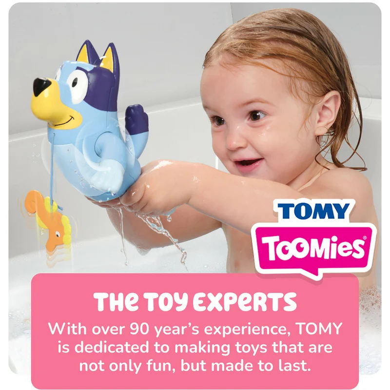 Swimming Bluey Bath Toy with Seahorse