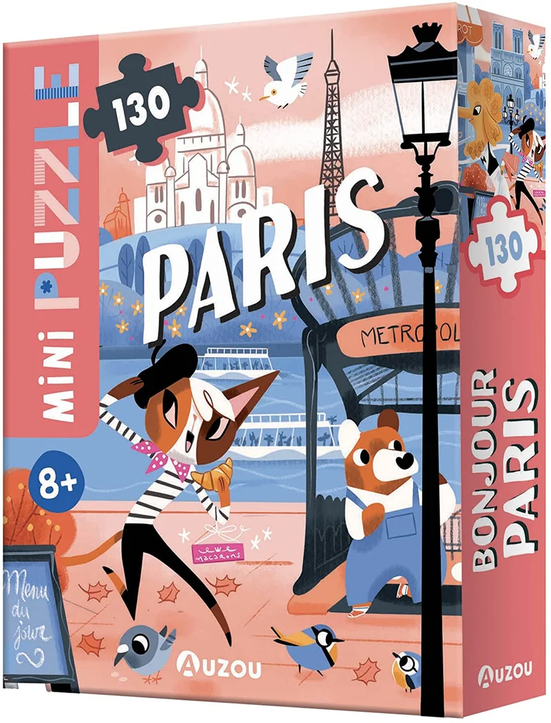 Mini puzzle - Bonjour Paris - 130 pièces - Auzou