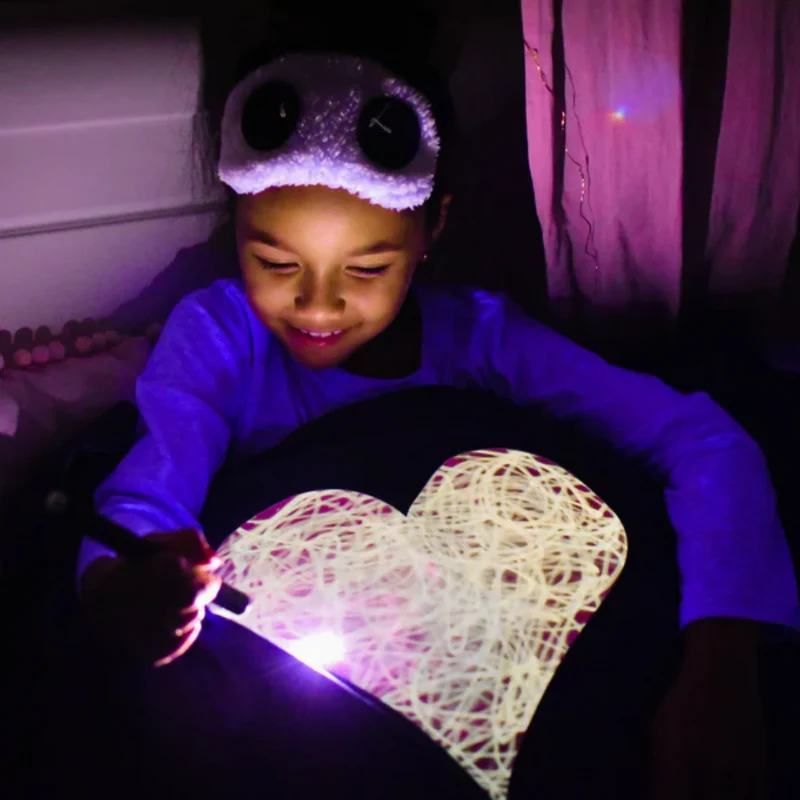 Glow Sketch Pillowcase: Heart