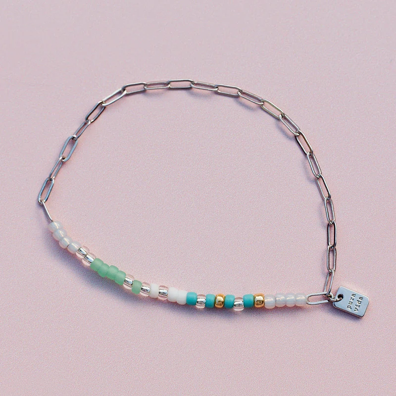 Seabright Stretch Bead and Chain Bracelet