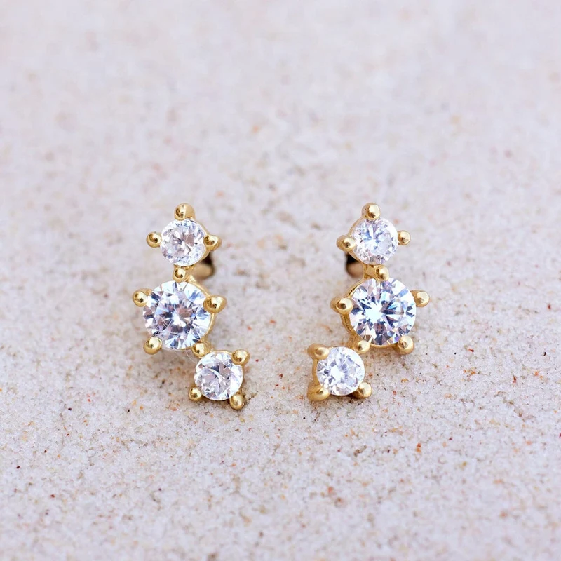 Gold Estrella Stud Earrings PuraVida