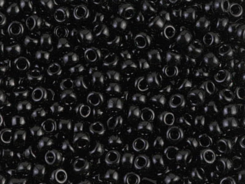 Rocailles Miyuki 8/0 opaque black - 401