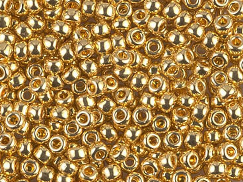 Rocailles Miyuki 11/0 24kt gold plated - 191