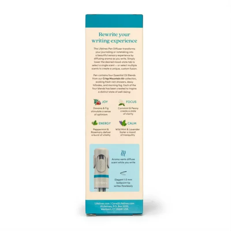 Lifelines Pen Diffuser with Crisp Mountain Air Essential Oil Blends