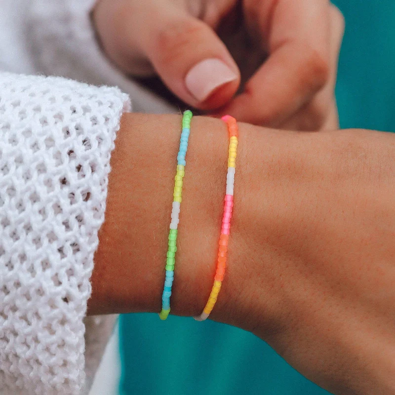 Neon Ombre Seed Bead Bracelet PuraVida