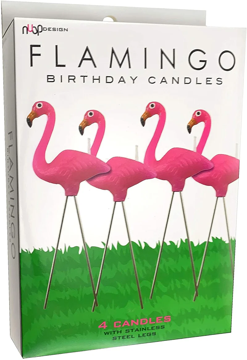 Flamingo Birthday Candles