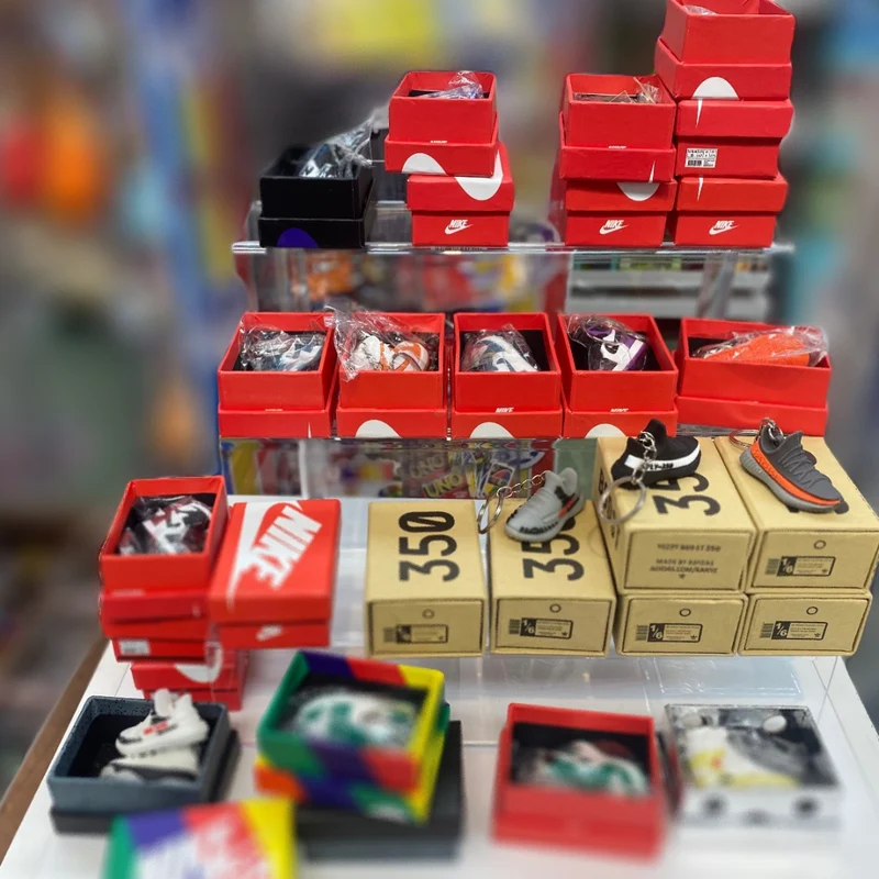 Mini Shoe Keychain with Shoebox