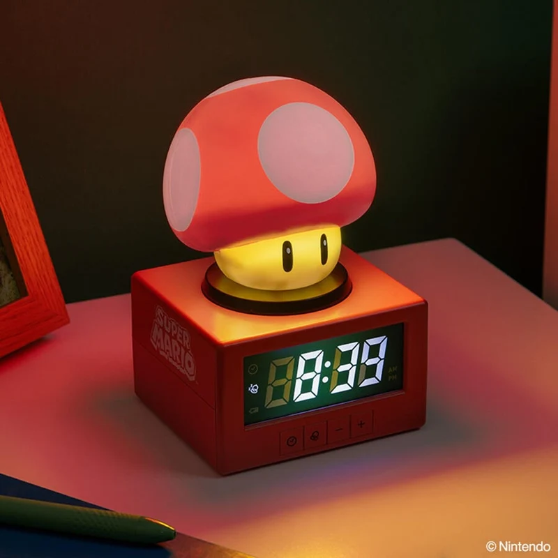 Super Mario Super Mushroom Digital Alarm Clock, 1 Count