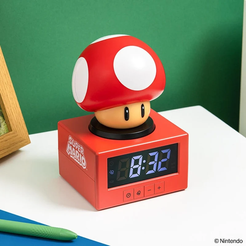 Super Mario Super Mushroom Digital Alarm Clock, 1 Count