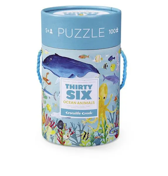 Crocodile Creek Puzzle Ocean Animals (100 pcs) / Crocodile Creek Puzzle Animaux de l'Océan (100 pièces)