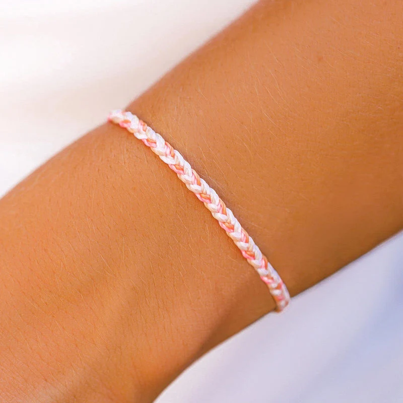 Breast Cancer Awareness Mini Braided Bracelet PuraVida