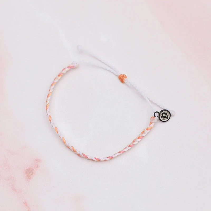 Breast Cancer Awareness Mini Braided Bracelet PuraVida