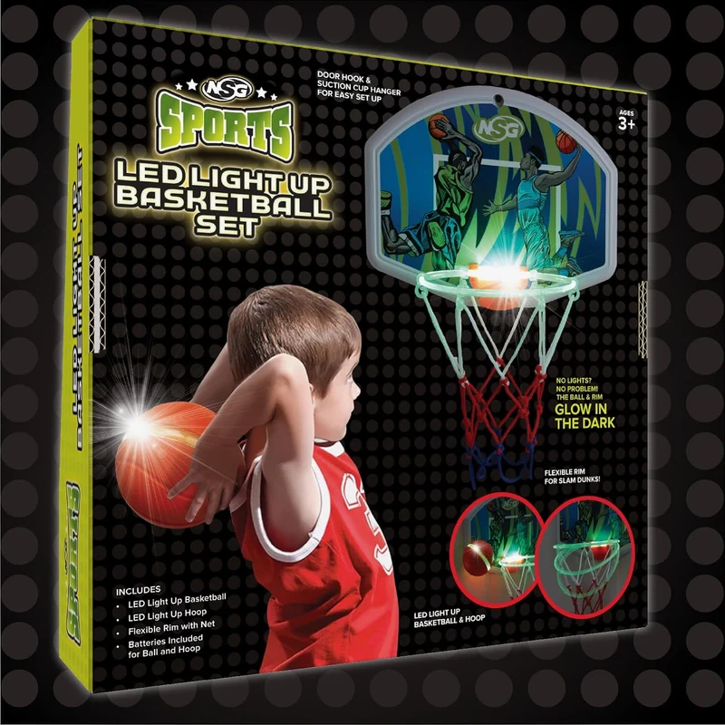 LED Light Up Basketball Set