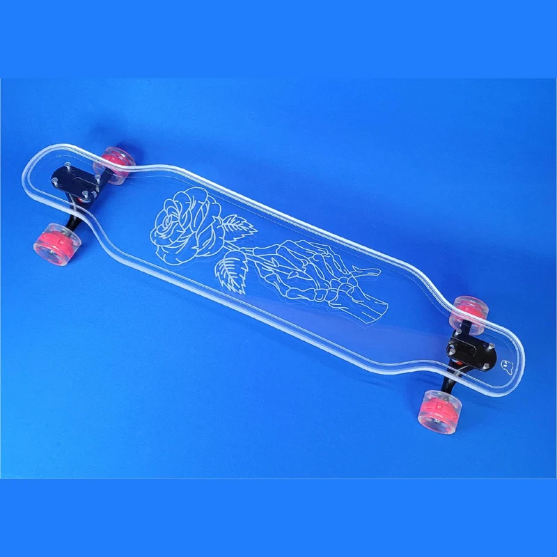 Clear LED Ghost Board Skateboards