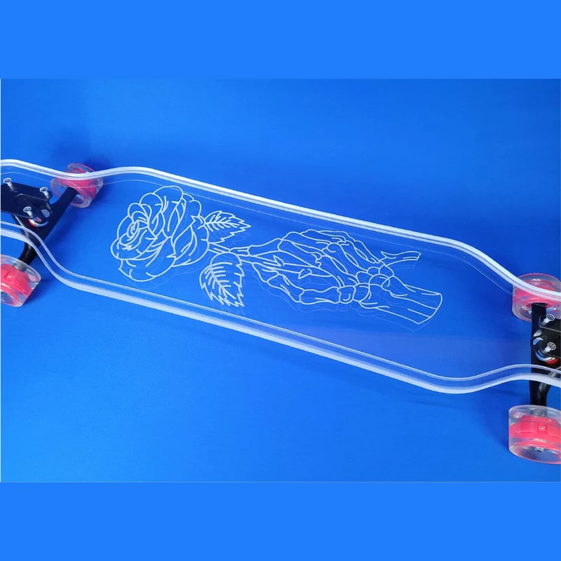 Clear LED Ghost Board Skateboards
