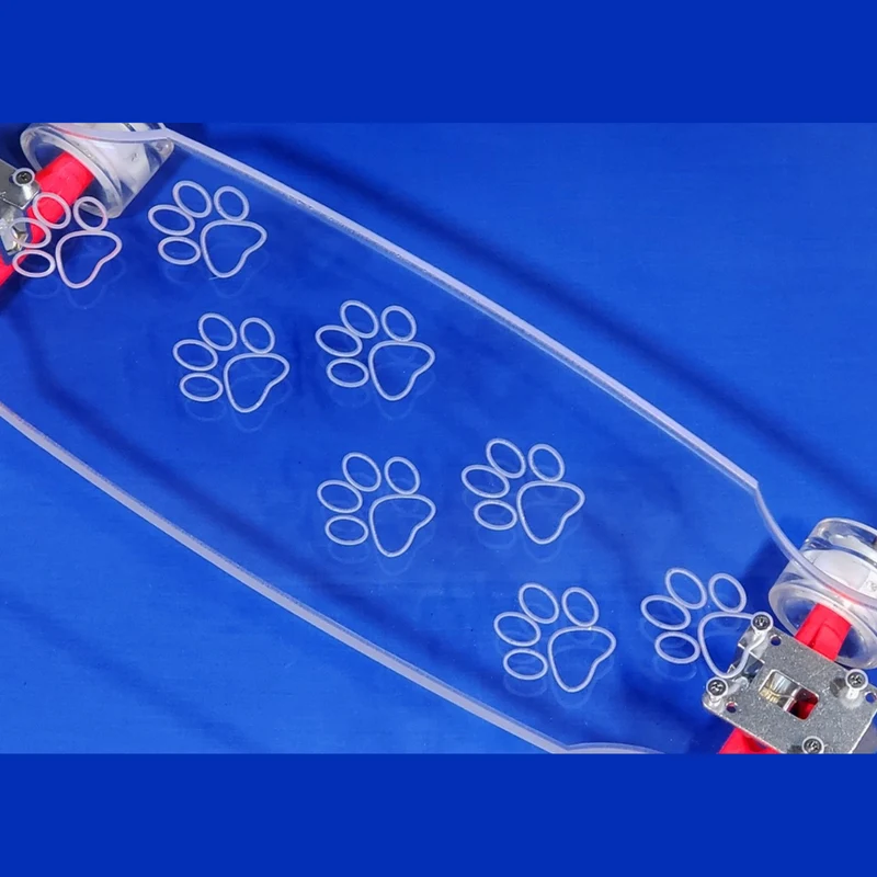 Clear LED Ghost Board Skateboards