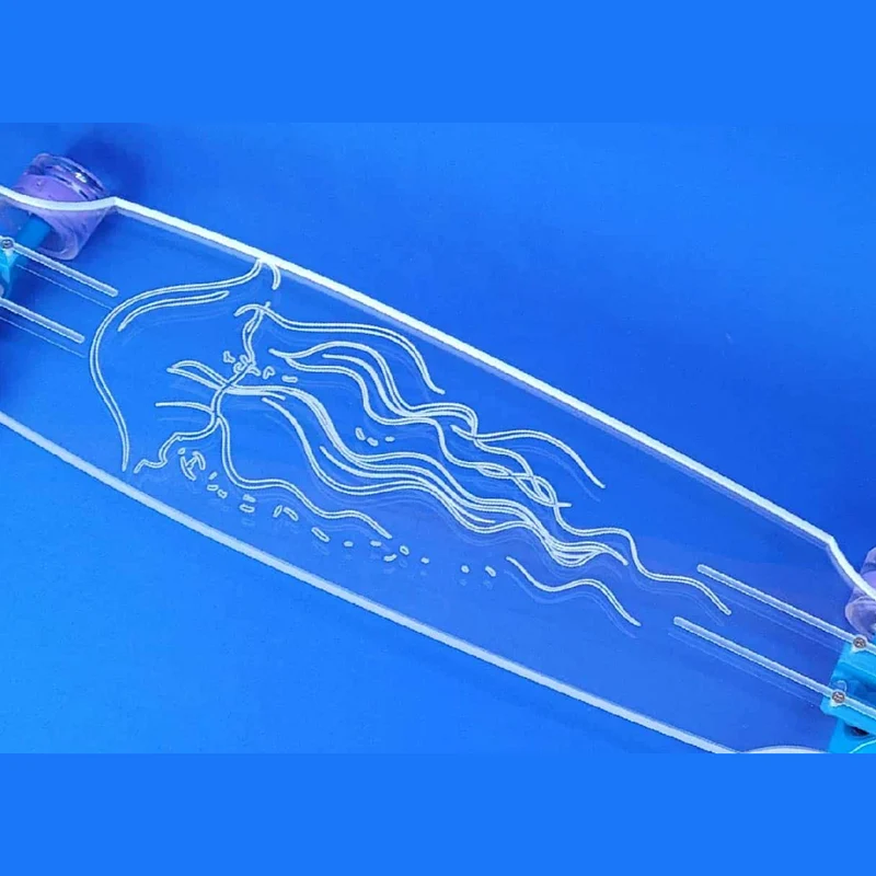 Clear LED Ghost Board Skateboards