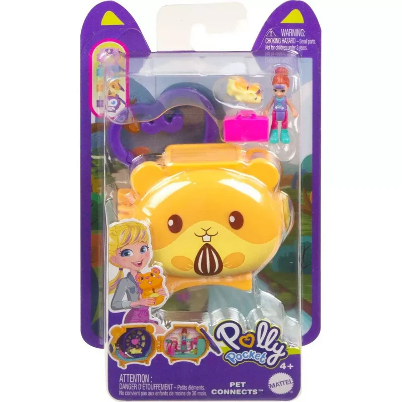Polly Pocket Pet Connects Stackable Compact Playset - Assorted