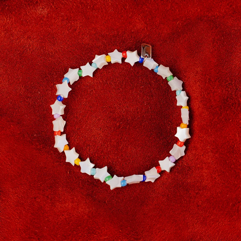 Serena Star Bead Stretch PuraVida Bracelet
