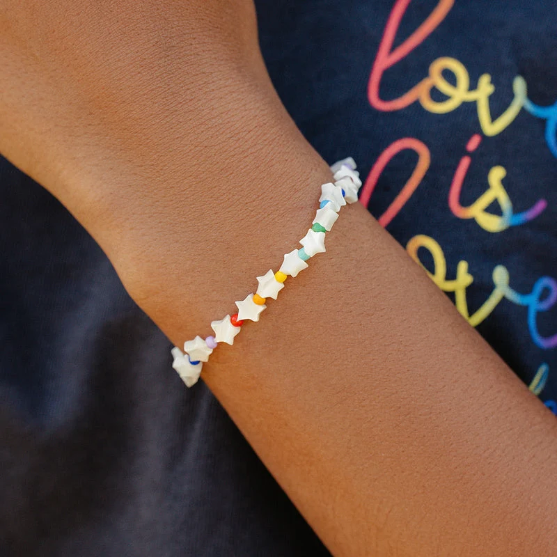 Serena Star Bead Stretch PuraVida Bracelet