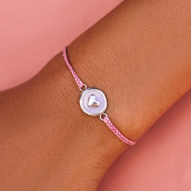 Ombre Heart Charm PuraVida Bracelet