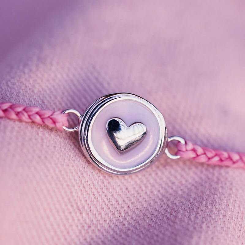 Ombre Heart Charm PuraVida Bracelet