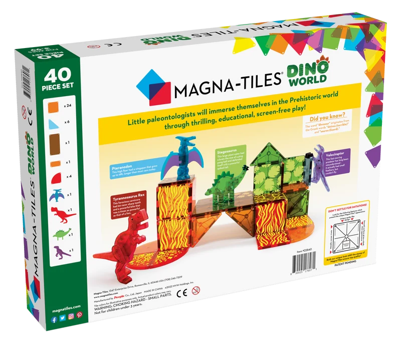 Magna Tiles Dino 40 Piece Set