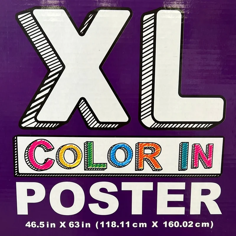 Color-In XL Giant Coloring Poster