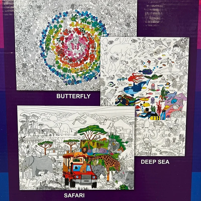 Color-In XL Giant Coloring Poster