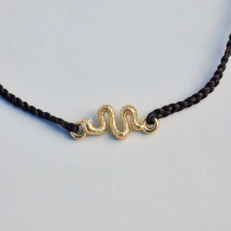 Snake Gold Charm Bracelet PuraVida