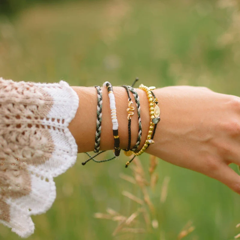Snake Gold Charm Bracelet PuraVida