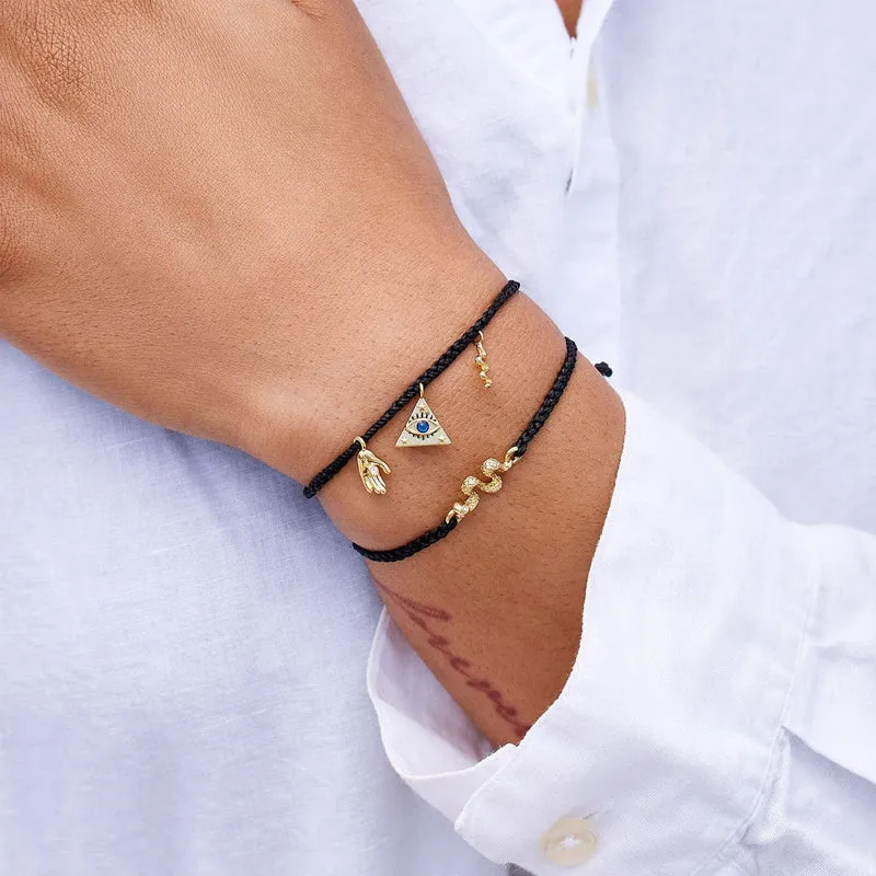 Snake Gold Charm Bracelet PuraVida