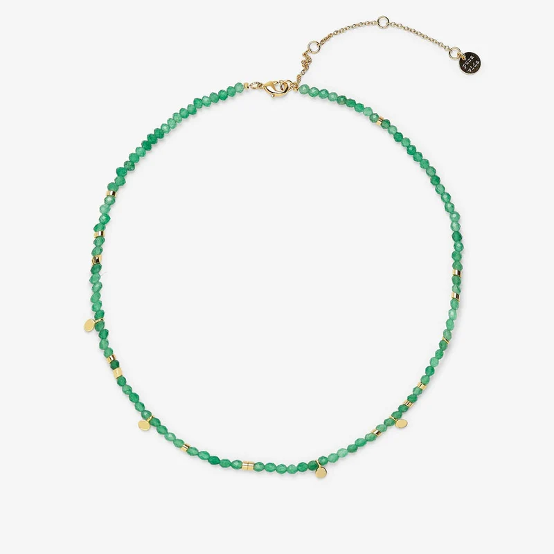 Jade Beaded Choker Necklace PuraVida