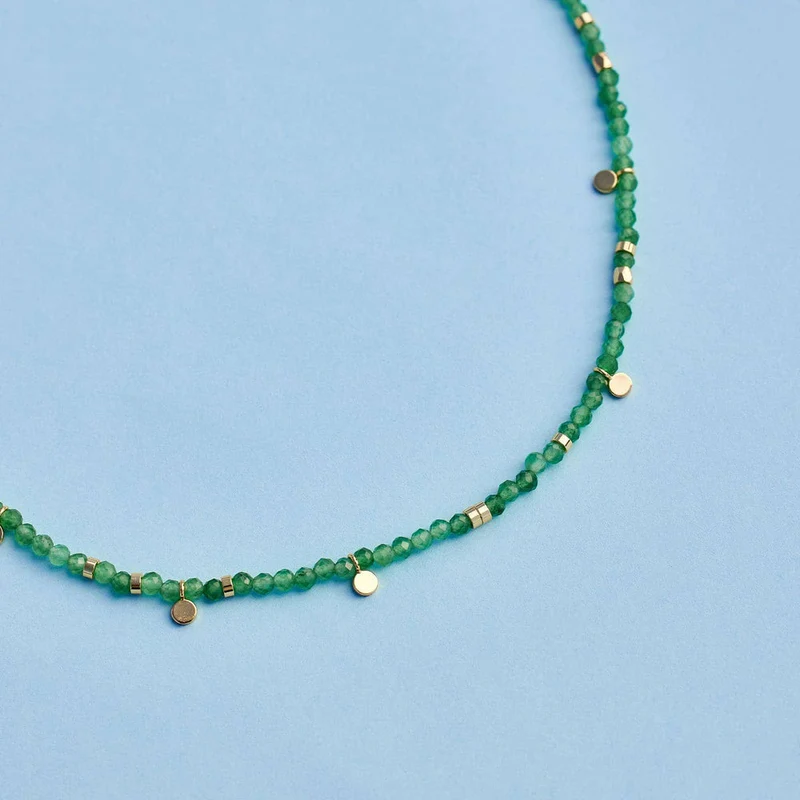 Jade Beaded Choker Necklace PuraVida