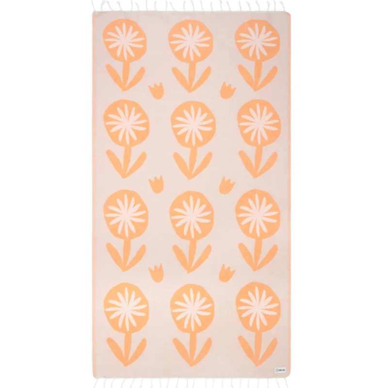 Elfin Orange Flower Sand Cloud Towel