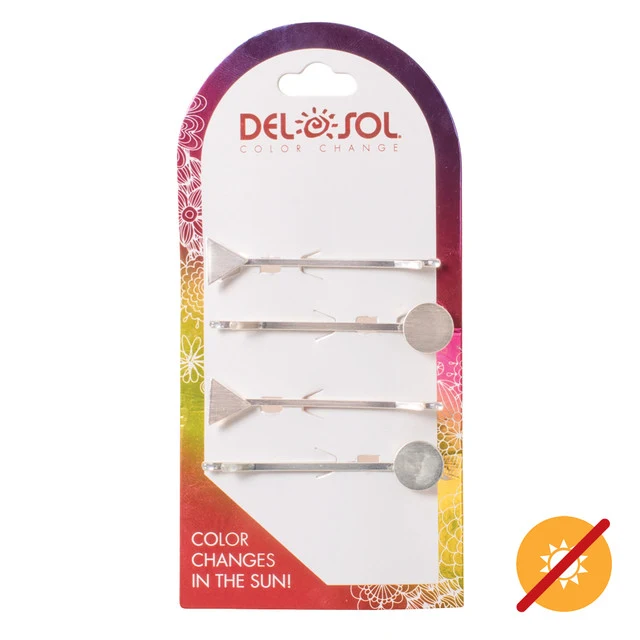 Triangle Circle UV Hair Pins
