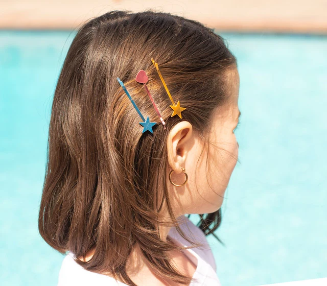 Heart Star UV Hair Pins
