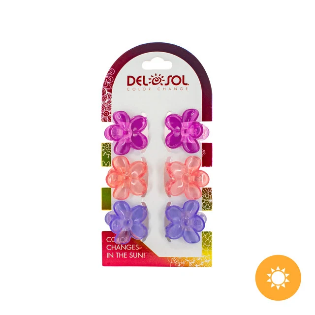 Mini Flower UV Hair Clips