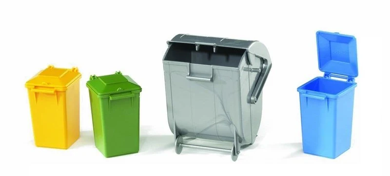 Bruder Garbage Can Set of 3 / Ensemble de 3 poubelles