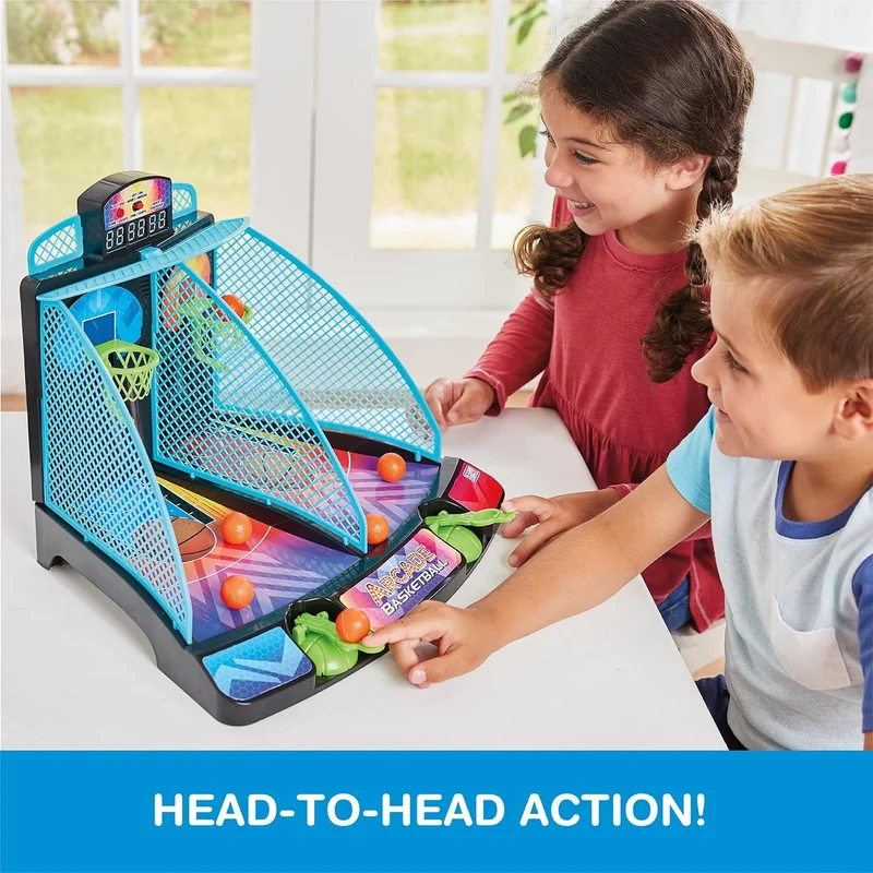 Game Zone Interactive Tabletop Arcade Basketball Shootout Two Player Game