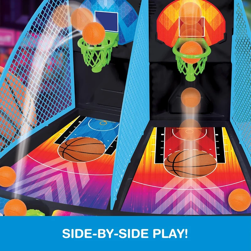 Game Zone Interactive Tabletop Arcade Basketball Shootout Two Player Game