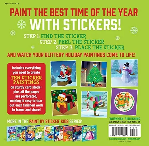 Paint by Sticker Holly Jolly Christmas