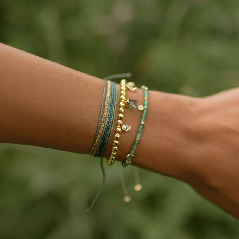 Jade Beaded String Bracelet Pura Vida