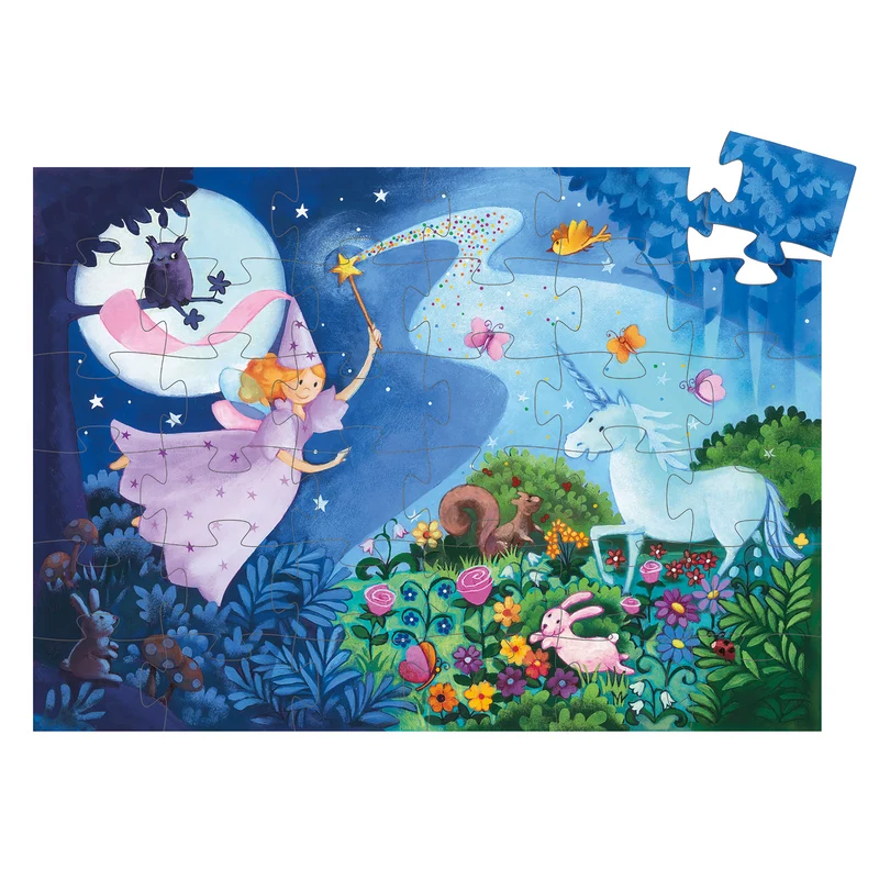 Puzzle la fée et la licorne - 36 pièces