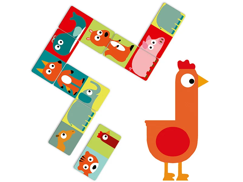 Jeu de dominos "Animo puzzle" - 28 pièces