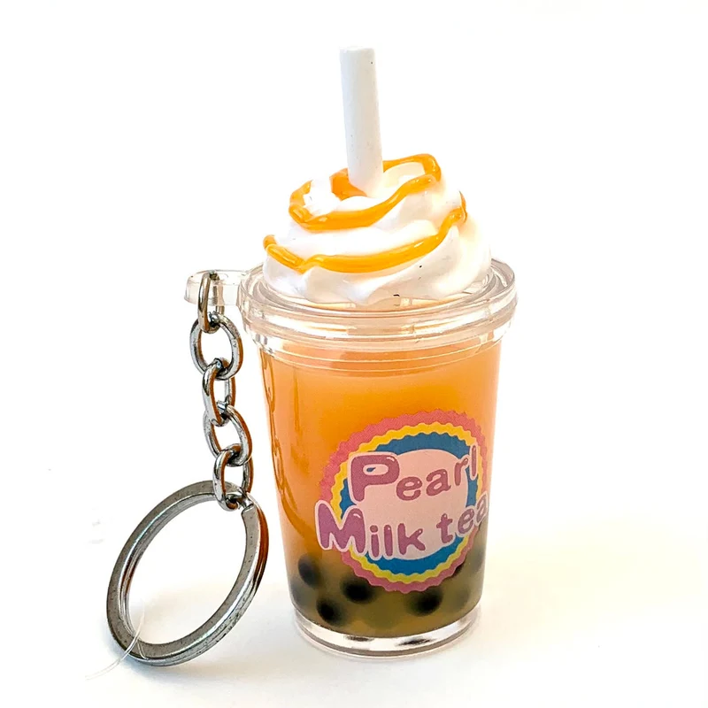Boba Milk Drink Keychain